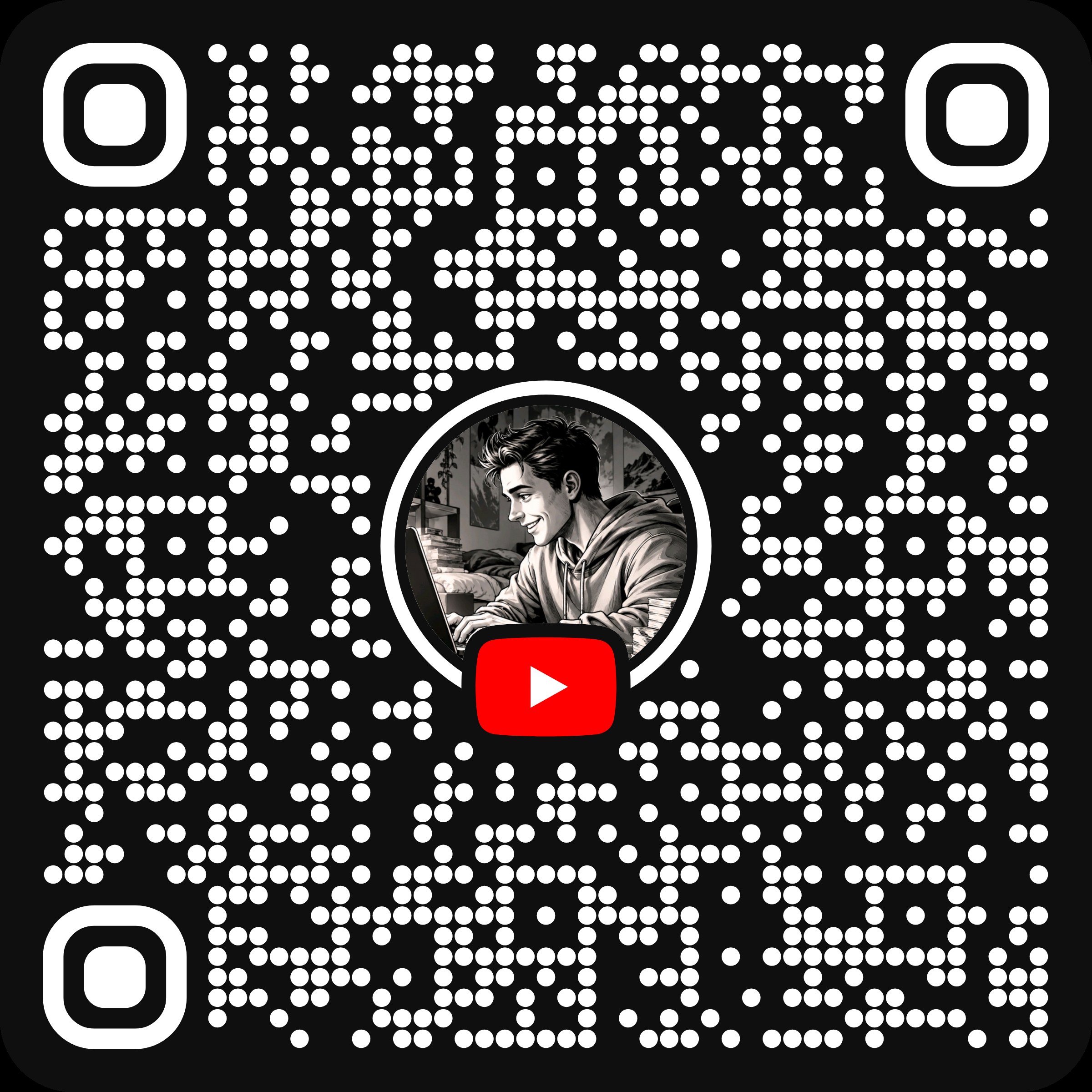 QR Code do canal O Iniciante no YouTube